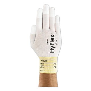 11-605 Fingertip-Coated Gloves, Size 7, White