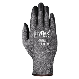 11-801 Nitrile Foam Palm Coated Gloves, Size 11, Black/Dark Gray