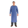 Coat Apron, 8 mil, Vinyl, Large, Blue
