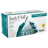 92-600 Nitrile Powder-Free Disposable Gloves, Smooth, 4.9 mil Palm/5.5 mil Fingers, Large, Green