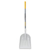 Poly Scoop with Hardwood Handle, 17.75 in L x 14.75 in W Blade, Square Point, 48 in Straight Cushion-Grip Handle
