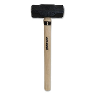 Toughstrike American Hickory Sledge Hammer, 6 lb, 17 in Handle