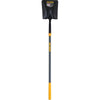Forged Square Point Shovel, 11 in L x 9.67 in W blade, 47 in Fiberglass Straight Cushion Handle