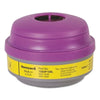 Combination Gas and Vapor Cartridge, Yellow/Magenta, Chlorine/Hydrogen Chloride/Organic Vapors, P100 Filter