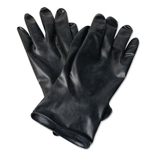 Chemical Resistant Butyl™ Glove, Size 8, Black, 13 mil, Smooth