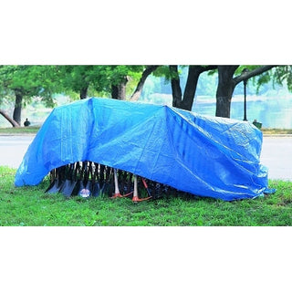 Multiple Use Tarp, 16 ft W x 20 ft L, Polyethylene, Blue