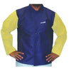 Leather/FR Sateen Combo Jacket, 2X-Large, Blue/Tan