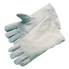 Economy Welding Gloves, Economy Shoulder Leather, Large, Gray, 4 in Gauntlet, Full Sock Lining