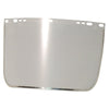 Visor, Clear, Aluminum Bound, 9 in x 15-1/2 in, for Jackson Safety® Head Gear/Cap Adaptors