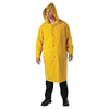 48 in Raincoat with Detachable Hood, 0.35 mm, PVC over Polyester, Yellow, 2X-Large