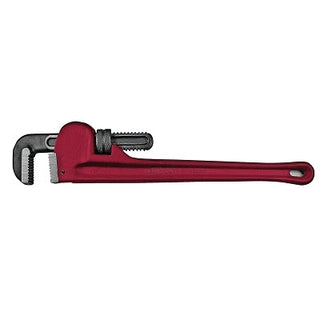 Adjustable Pipe Wrench, 15° Head Angle, Drop Forged Steel Jaw, 18 in
