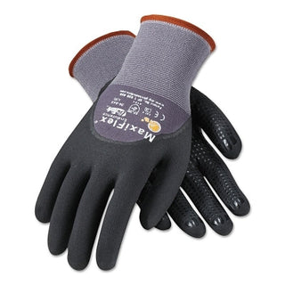 Luvas MaxiFlex Endurance, tamanho GG, preto/cinza, com revestimento na palma, dedos e articulações.