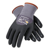 MaxiFlex Endurance Gloves, Large, Black/Gray, Palm, Finger and Knuckle Coated