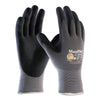 MaxiFlex® Ultimate™ Nitrile Coated Micro-Foam Grip Gloves, Large, Black/Gray