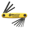 GorillaGrip® Fold-Up, 9 per Fold-Up, Hex Tip, Inch, 5/64 in to 1/4 in