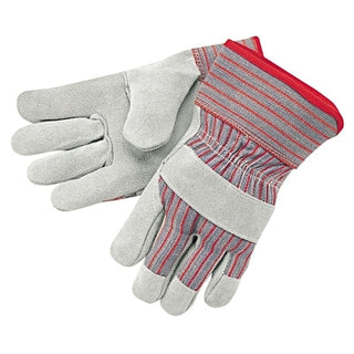 Industrial Standard Shoulder Split Gloves, X-Large, Leather, Red and Gray Fabric