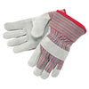 Industrial Standard Shoulder Split Gloves, X-Large, Leather, Red and Gray Fabric