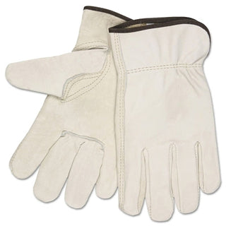 Unlined Drivers Gloves, Select Grade Cowhide, X-Large, Keystone Thumb, Beige