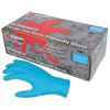 Nitrile Disposable Gloves, NitriShield™, Rolled Cuff, Unlined, Medium, Blue, 4 mil Thick, Powder Free