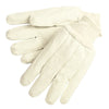 Cotton Canvas Gloves, Mens-One Size, Knit-Wrist Cuff