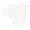 Lisle Cotton Inspector Gloves, 100% Cotton,  Large