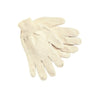 Terrycloth Reversible Work Gloves, Large, Natural, Knit-Wrist Cuff, 18 oz Cotton/Polyester