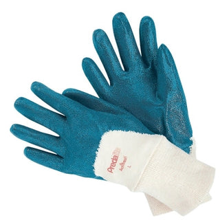 9780 Predalite® Light Nitrile Coated Palm Gloves, Large, Blue/White