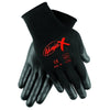 Ninja® X Bi-Polymer Coated Palm Gloves, Large, Black