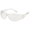 Checklite® Safety Glasses, Clear Lens, Polycarbonate, Uncoated, Clear Frame