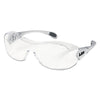 Law® OTG Protective Eyewear, Clear Lens, Polycarbonate, Anti-Fog, Silver Frame