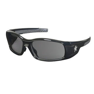Swagger® SR1 Series Safety Glasses, Gray Lens, Polycarbonate, Black Frame, Polycarbonate