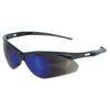 V30 Nemesis™ Safety Glasses, Blue Mirror, Polycarbonate Lens, Mirror, Black Frame/Temple, Nylon