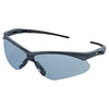 V30 Nemesis™ Safety Glasses, Light Blue, Polycarbonate Lens, Uncoated, Blue Frame, Black Temples, Nylon
