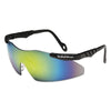 Magnum® 3G Safety Glasses, Green Mirror Polycarbonate Lens, Mirror, Black, Nylon, Universal