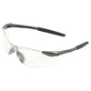 V30 Nemesis™ VL Safety Glasses, Clear, Polycarbonate Lens, Uncoated, Gunmetal No Brow Frame, Nylon