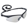 V30 Nemesis™ Safety Glasses, Indoor/Outdoor, Polycarbonate Lens, Uncoated, Black Frame/Temple, Nylon