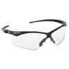 V60 Nemesis™ Rx Readers Prescription Safety Glasses, Clear, Polycarbonate Scratch-Resistant Lens, Black Frame/Temples, +3.0
