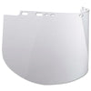 F30 Acetate Faceshield, 1940-U, Uncoated, Clear, Unbound, 19.5 in L x 9 in H