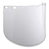 F40 Propionate Faceshield, 915-60, Uncoated, Clear, Unbound, 15.5 in L x 9 in