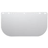 F20 Polycarbonate Faceshield, 8154LBPYCB, Uncoated, Clear, Unbound, 15.5 in L x 8 in H