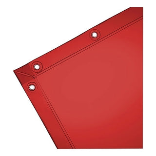 See-Thru Orange Welding Curtain, 6 ft X 6 ft, Vinyl