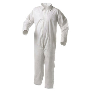 KleenGuard™ A35 Economy Liquid & Particle Protection Coveralls, Zipper Front/Open Wrists/Ankles, White, 3XL