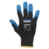 KleenGuard™ G40 Nitrile Foam Coated Gloves, 15 ga, Seamless Nylon Knit, 9/Large, Black/Blue