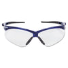 V30 Nemesis™ Safety Glasses, Clear, Polycarbonate Lens, Anti-Fog, Metallic Blue Frame/Black Temples, Nylon