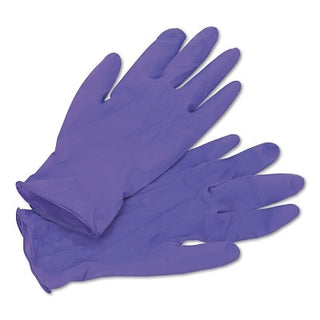 Purple Nitrile™ Disposable Exam Gloves, Beaded Cuff, Unlined, Medium, 6 mil