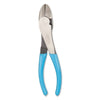 High Leverage Curved Diagonal Cutting Pliers, 7.75 in OAL, Knife and Anvil