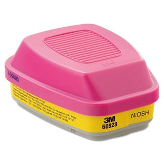 Combination Cartridge/P100 Particulate Filter, Methylbromide/Radioiodine, Magenta/Yellow