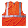 GloWear® 8210Z Type R Class 2 Economy Vest with Pocket, Zipper Closure, L/XL, Orange