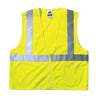 GloWear® 8210Z Type R Class 2 Economy Vest with Pocket, Zipper Closure, 2XL/3XL, Lime