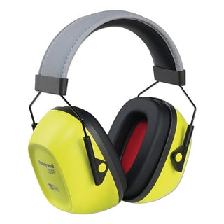 VeriShield™ 100 Series Passive Earmuffs, 30 dB, Hi-Viz Yellow, Over-the-Head, VS130HV